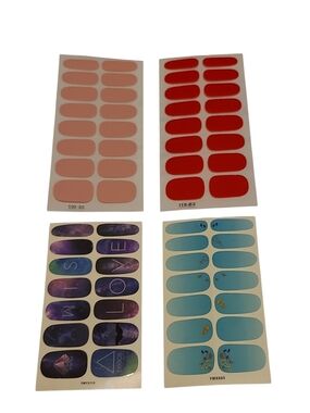 Peel-and-Stick Nail Wraps 4 Sets #3